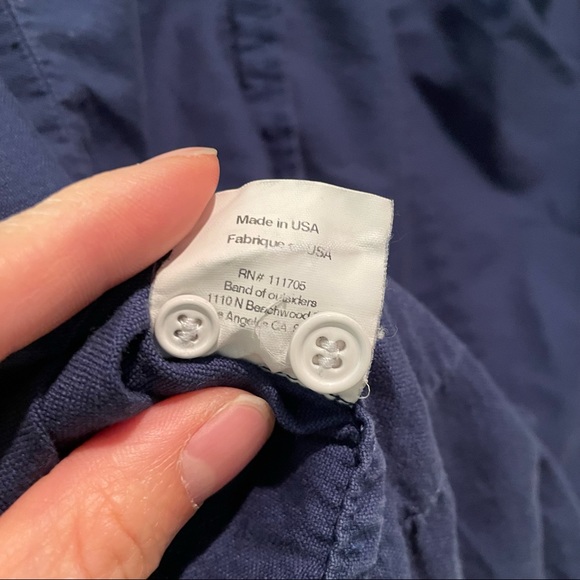 Band of Outsiders blue mens button down shirt - Picture 4 of 5